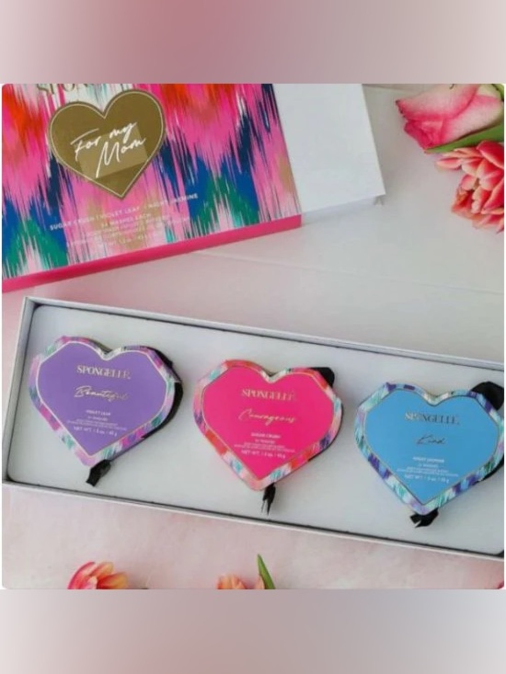 Spongellé For My Mom Heart Buffer Gift Set